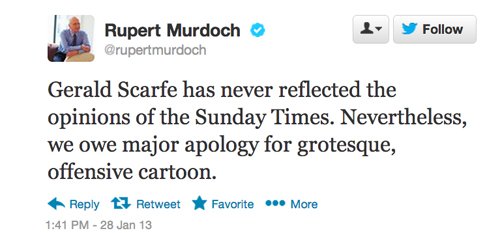 Rupert Murdoch tweet.
