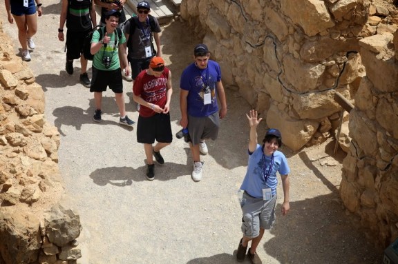 Noah Botman and Toronto students, Massada, Israel April 2013 (The March of the Living)